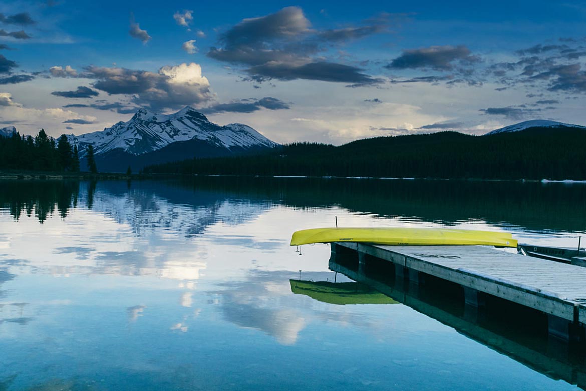 Upside Down Canoe Laying Over Boardwalk